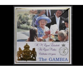 Гамбия 1999 г. "100-й день рождения королевы Елизаветы, королевы-матери"