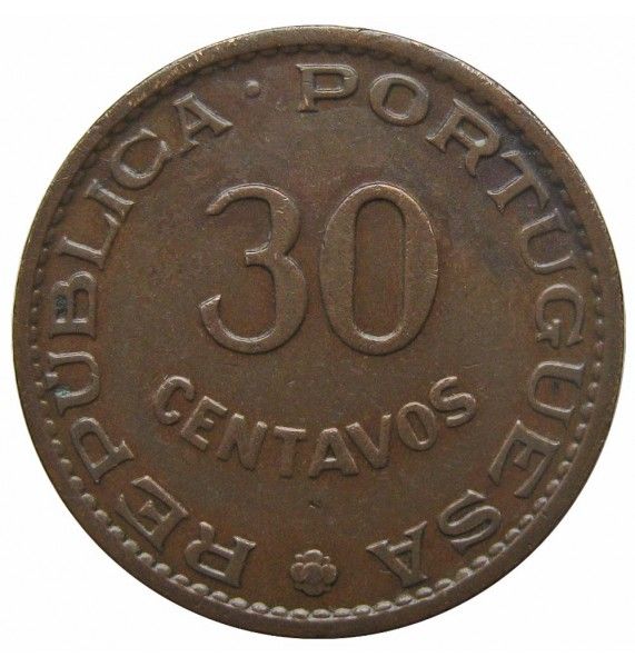 Португальский Тимор 30 сентаво 1958 г.