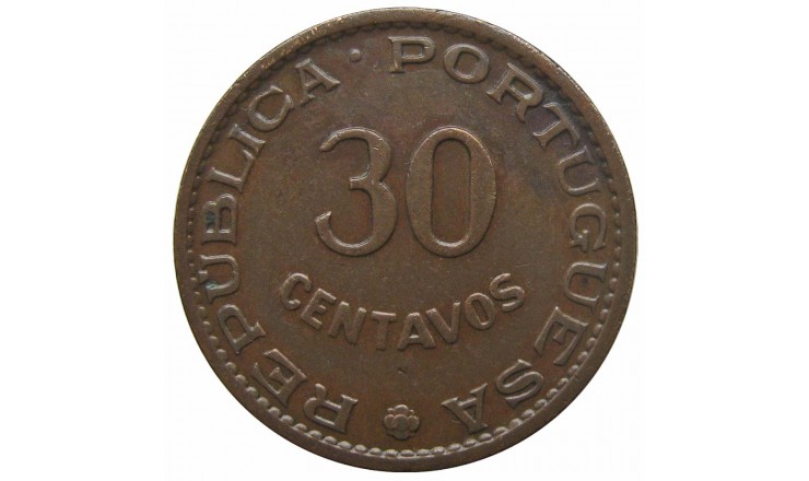 Португальский Тимор 30 сентаво 1958 г. Португальский Тимор 30 сентаво 1958 г.