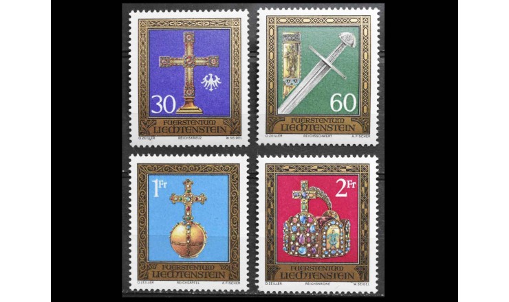Лихтенштейн 1975 г. "Символы власти"