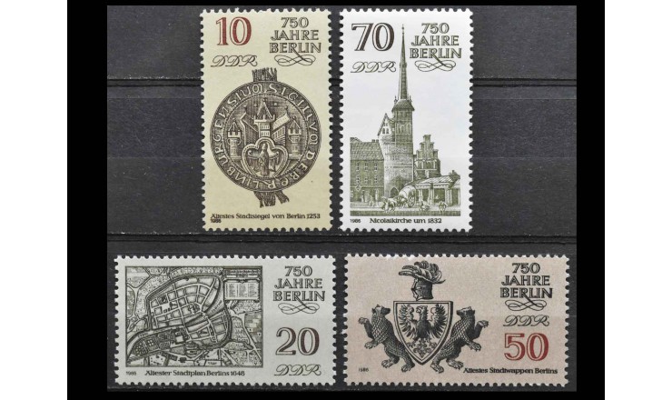 ГДР 1986 г. "750 лет Берлину"