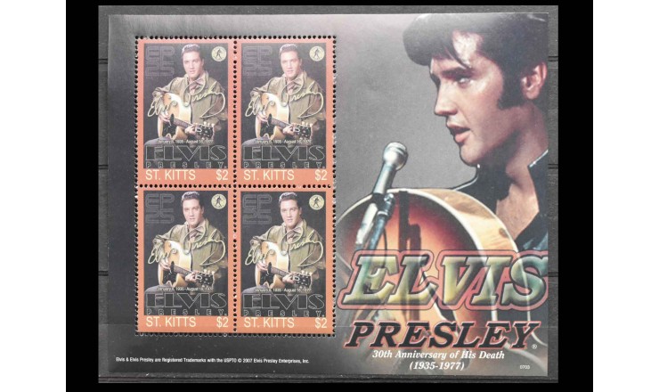 Сент-Китс 2007 г. "Элвис Пресли"