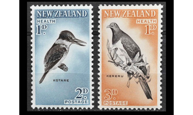 Новая Зеландия 1960 г. "Птицы"