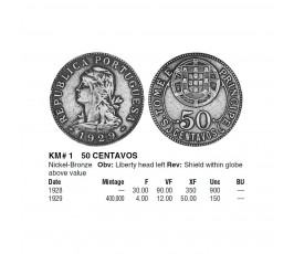 Сан-Томе и Принсипи 50 сентаво 1929 г.