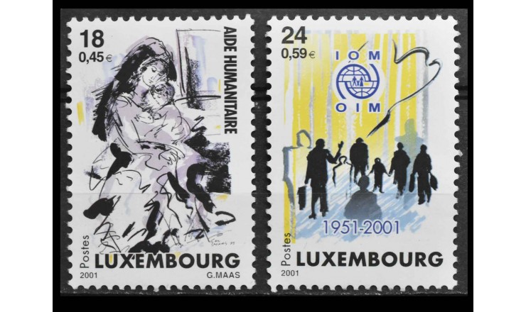 Люксембург 2001 г. "Гуманитарная помощь"