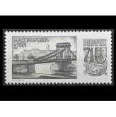 Венгрия 1969 г. "Цепной мост и Будайский замок, герб Будапешта"
