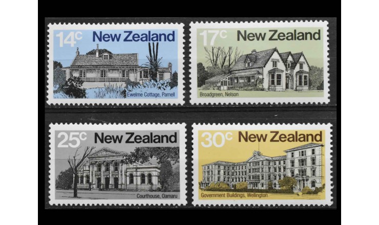 Новая Зеландия 1980 г. "Архитектура"