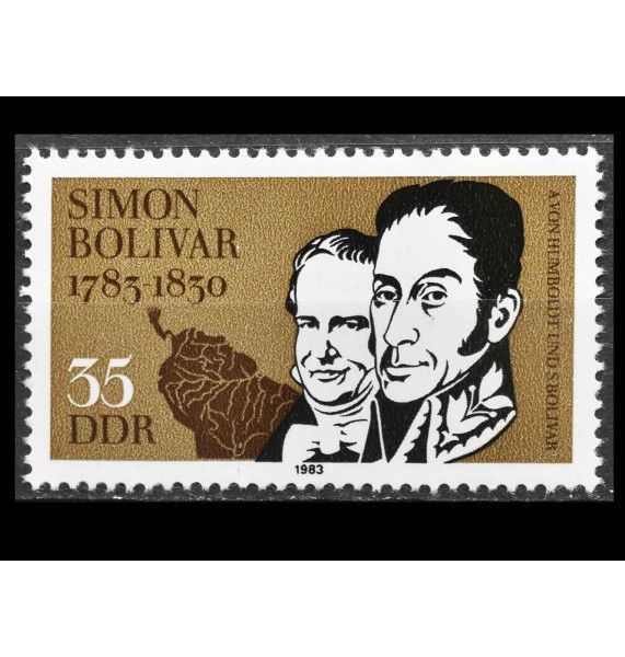 ГДР 1983 г. "Симон Боливар" ГДР 1983 г. "Симон Боливар"