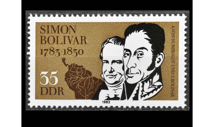 ГДР 1983 г. "Симон Боливар"