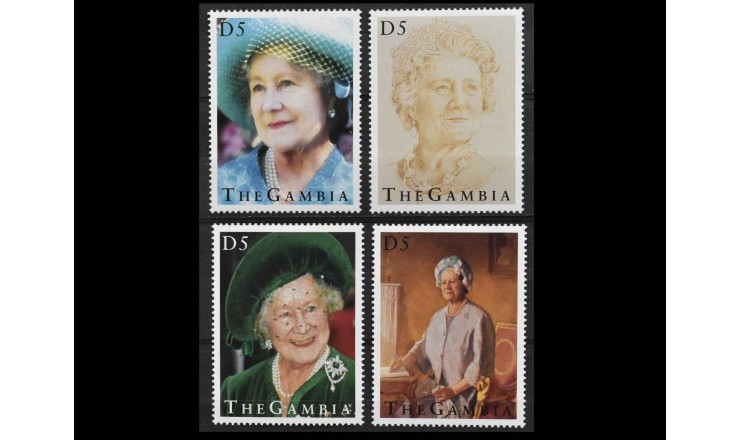 Гамбия 1995 г. "Королева-мать, 95-й день рождения"