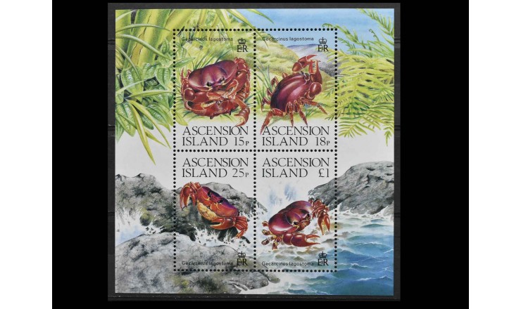 Остров Вознесения 1989 г. "Крабы"