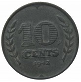 Нидерланды 10 центов 1942 г.