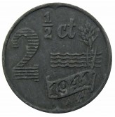 Нидерланды 2 1/2 цента 1941 г.