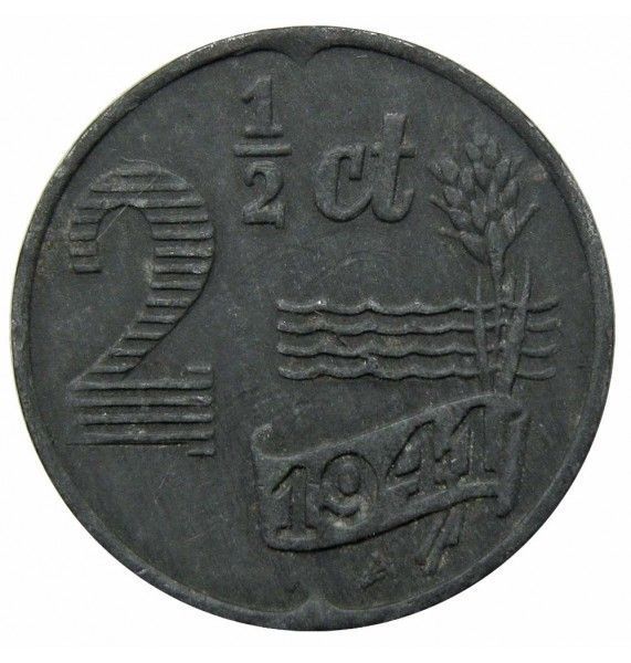 Нидерланды 2 1/2 цента 1941 г.