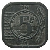 Нидерланды 5 центов 1941 г.