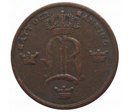 Швеция 1/6 скиллинга 1851 г.