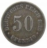 Германия 50 пфеннигов 1875 г. B