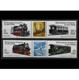 ГДР 1981 г. "Узкоколейные железные дороги в ГДР" (купоны)