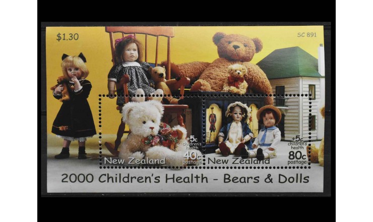 Новая Зеландия 2000 г. "Игрушки" 