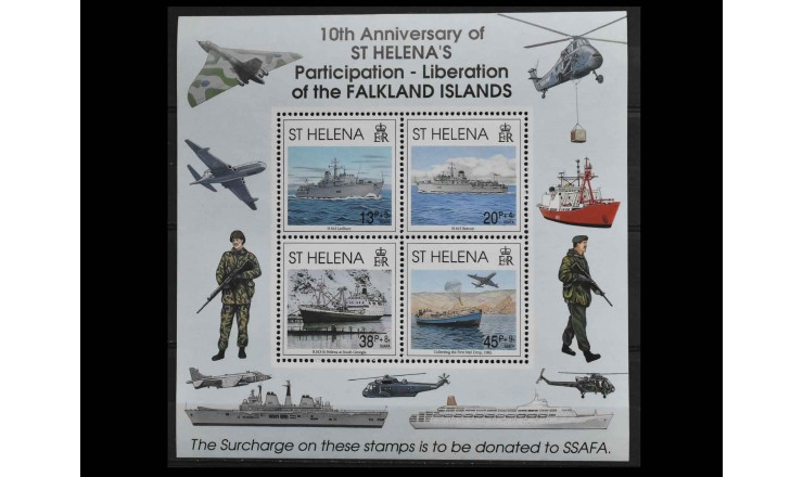 Остров Святой Елены 1992 г. "10-я годовщина освобождения Фолклендских островов"