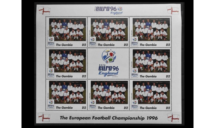 Гамбия 1996 г. "Чемпионат Европы по футболу: Сборная Великобритании"