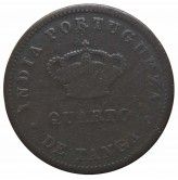 Португальская Индия 1/4 танга 1881 г.