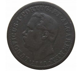 Португальская Индия 1/4 танга 1881 г.