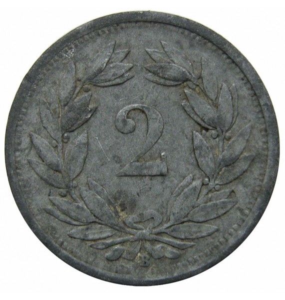 Швейцария 2 раппена 1942 г.