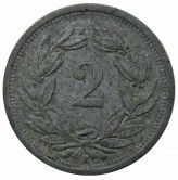 Швейцария 2 раппена 1946 г.