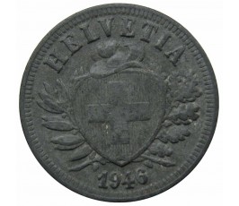 Швейцария 2 раппена 1946 г.