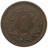 Швейцария 1 раппен 1919 г.