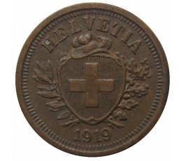 Швейцария 1 раппен 1919 г.