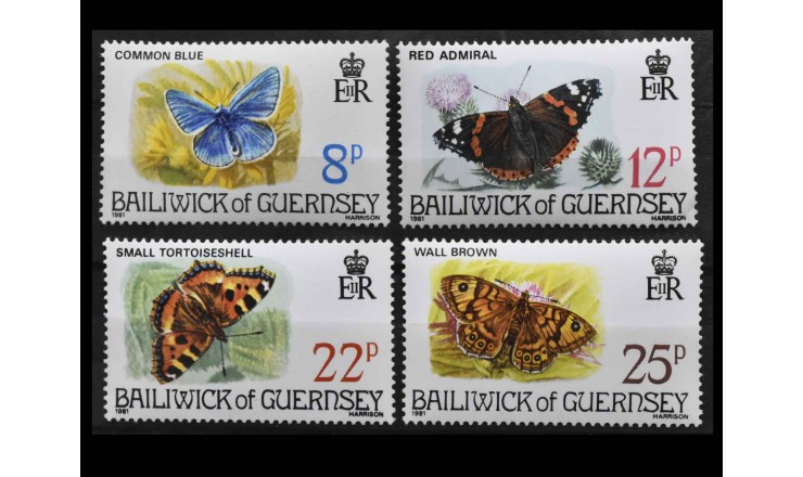 Гернси 1981 г. "Бабочки"