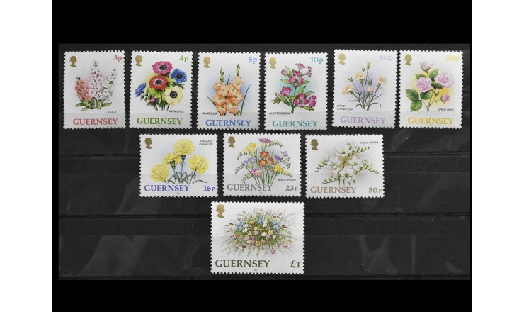 Гернси 1992 г. "Цветы"
