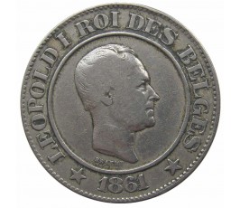 Бельгия 20 сантимов 1861 г. (Des Belges)