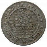 Бельгия 5 сантимов 1862 г. (Des Belges)