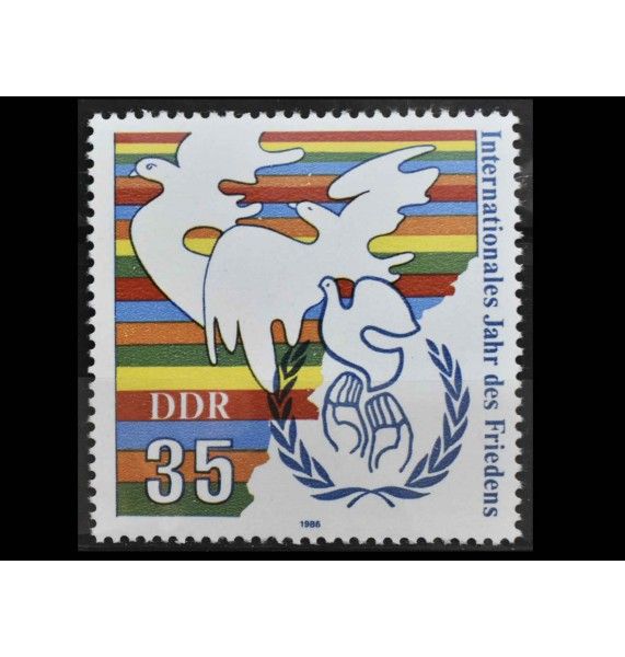 ГДР 1986 г. "Международный год мира"