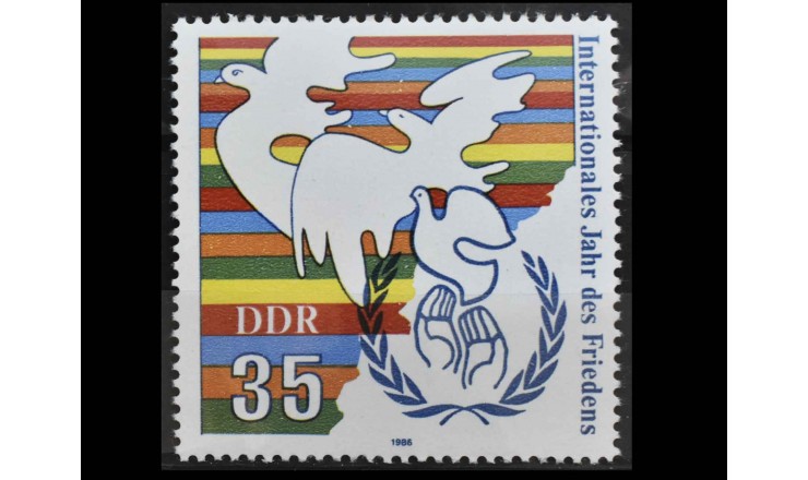 ГДР 1986 г. "Международный год мира"