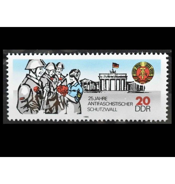 ГДР 1986 г. "25 лет Берлинской стене" ГДР 1986 г. "25 лет Берлинской стене"
