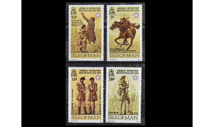 Остров Мэн 1976 г. "Двухсотлетие Американской революции"