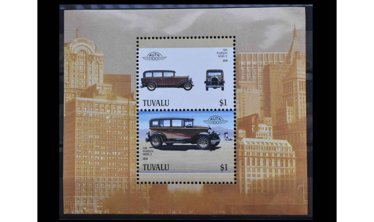 Тувалу 1987 г. "Автомобили"
