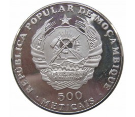 Мозамбик 500 метикал 1989 г. (Защита природы, рыбы)