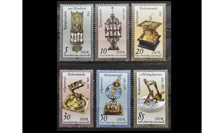 ГДР 1983 г. "Песочные и солнечные часы"