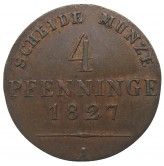 Пруссия 4 пфеннига 1827 г. A