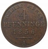 Пруссия 4 пфеннига 1856 г. A