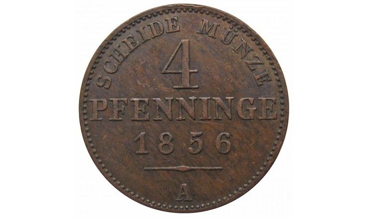 Пруссия 4 пфеннига 1856 г. A