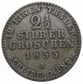 Пруссия 2 1/2 гроша 1855 г. A