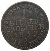 Пруссия 1 грош 1839 г. A