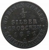 Пруссия 1/2 гроша 1851 г. A