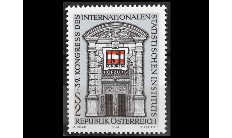 Австрия 1973 г. "39-й Конгресс Международного Института Статистики, Вена"